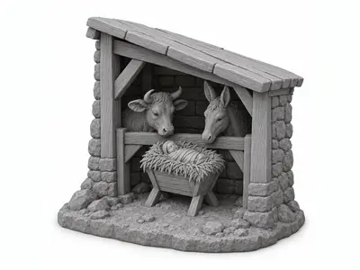 Stable Shelter - Nativity scene