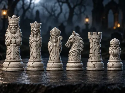 Zombie Totem Chess Set