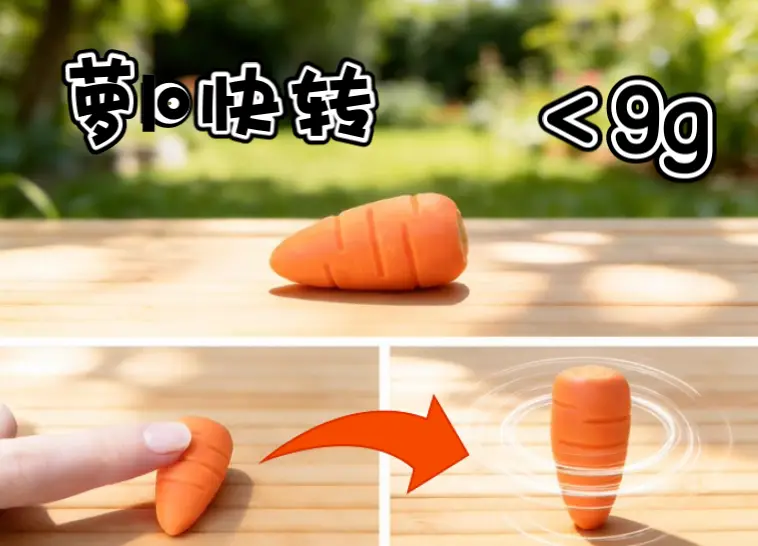萝卜快转，轻轻一按就能转起来