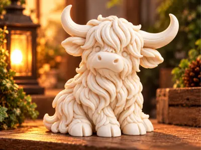 Cute Highland Cow | Adorable Fluffy Scottish Cow
