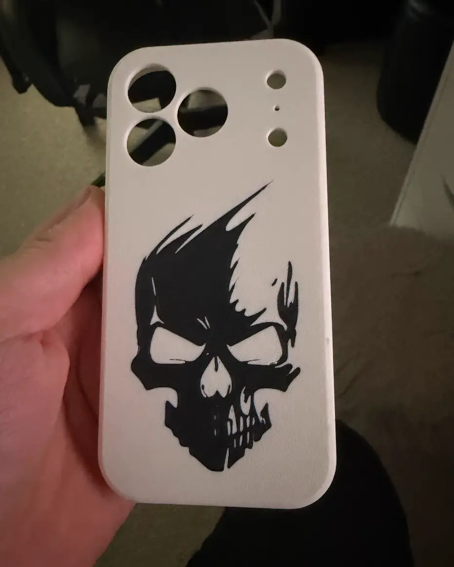iPhone 17 Pro Case – Aggressive Skull Silhouette Edition
