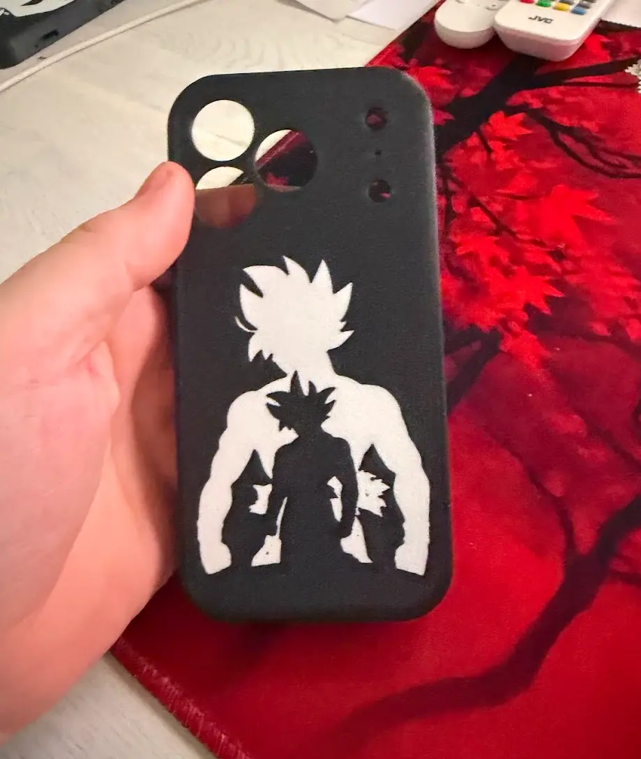 iPhone 17 Pro Case – Saiyan Power Silhouette