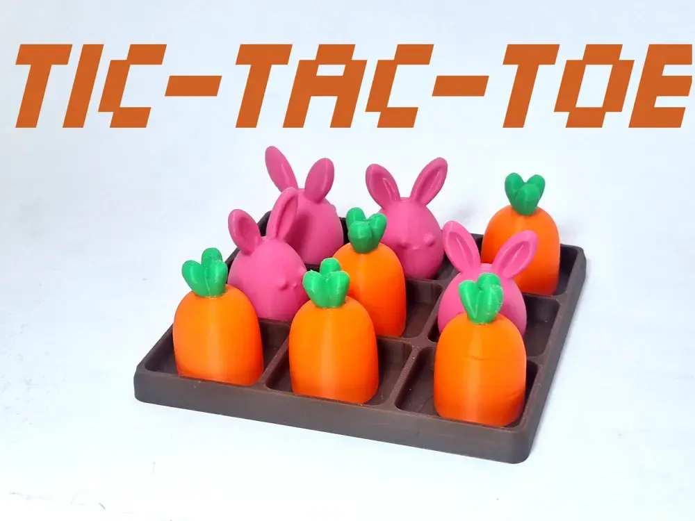 Fantasy Tic-Tac-Toe Game - Bunny vs Carrot