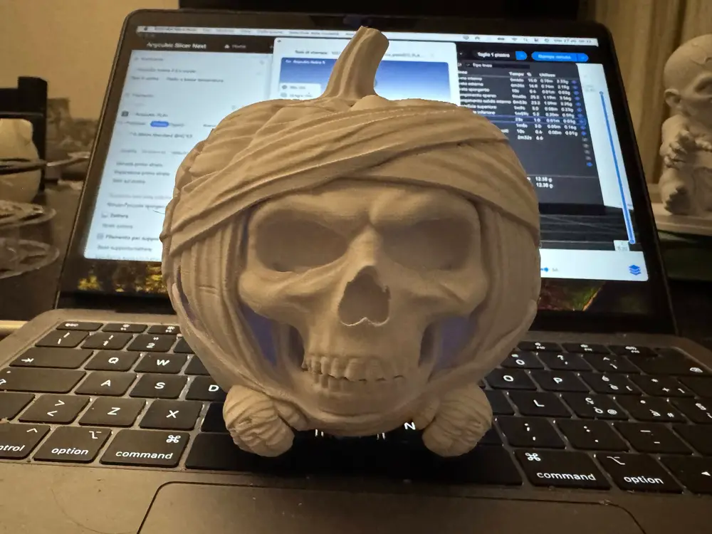 Spooky Mummy Pumpkin