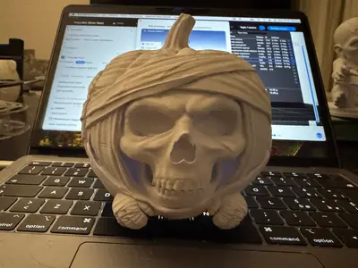 Spooky Mummy Pumpkin