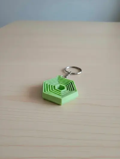 Fidget Hexagon keychain