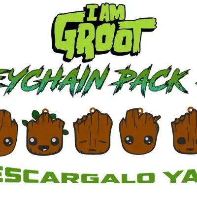 Pack de Llaveros de Groot