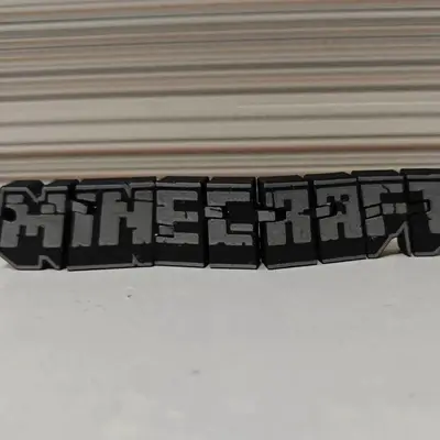Llavero Flexi – Logo Minecraft
