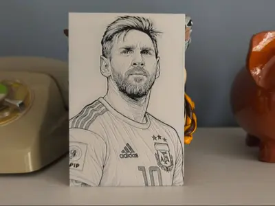 HueForge Messi