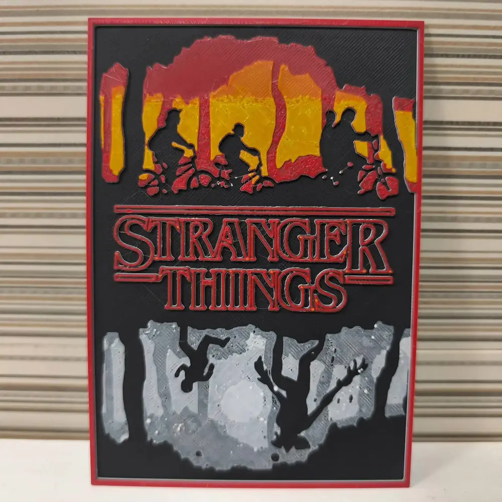 Hueforge Stranger Things Póster