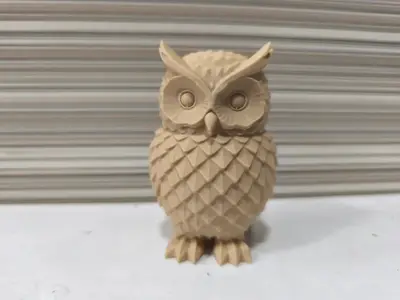 Búho geométrico 3D