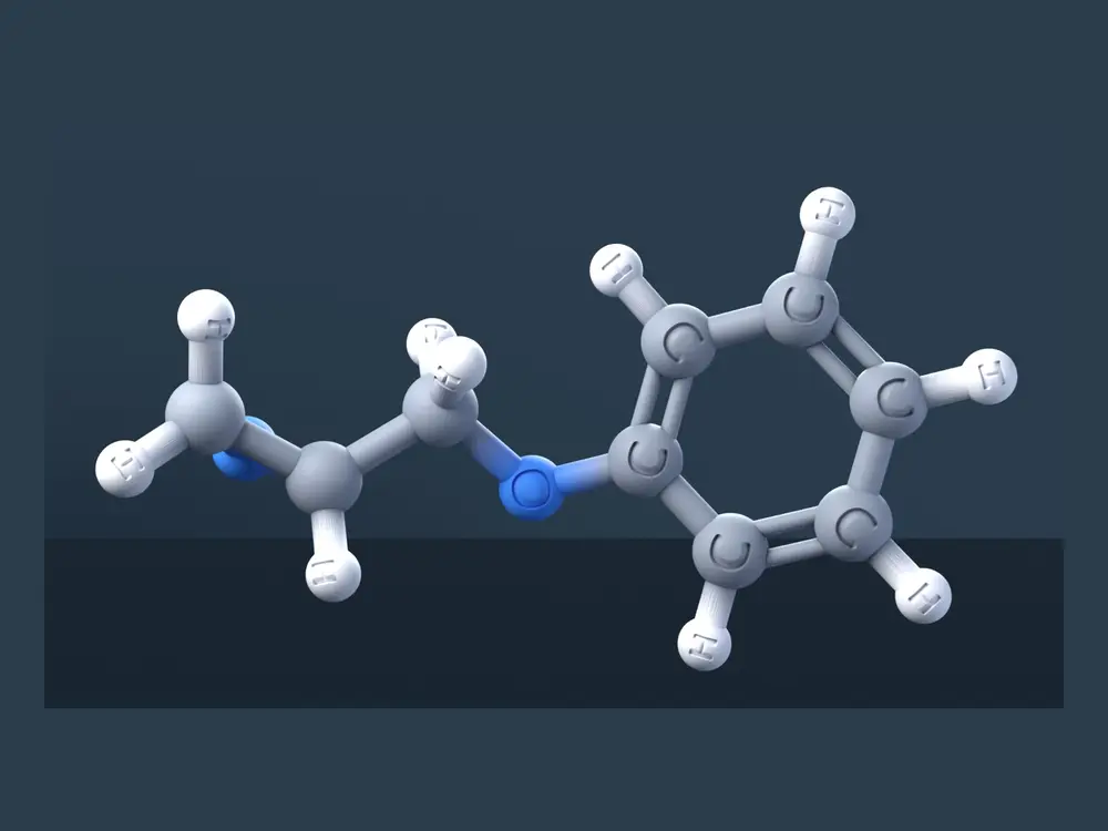 Phenyl glycidyl ether Molecule 3D Model with Engraved Atoms - Chemistry Teaching Aid (CAS 122-60-1)