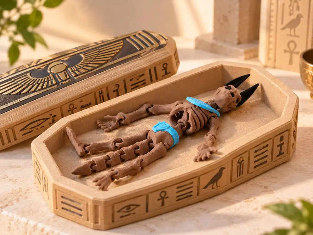 Anubis Skeleton Flexy - Articulated Resin Model