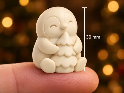 Mini Tree Hugger Penguin – 30 mm