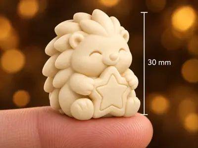 Mini Gingerstar Hedgehog – 30 mm