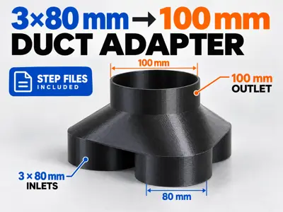 四通 80mm转100mm