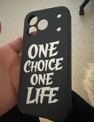 iPhone 17 Pro Case – One Choice One Life Textured