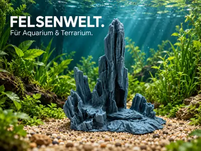 Felsenturm – Deko für Aquarium & Terrarium