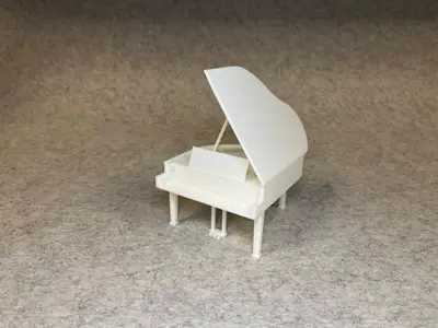 Dollhouse grande piano miniature house