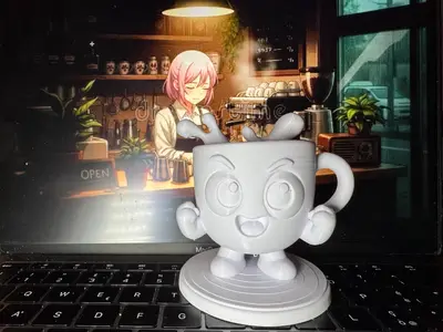 Caffeinated Coffee Mug Character