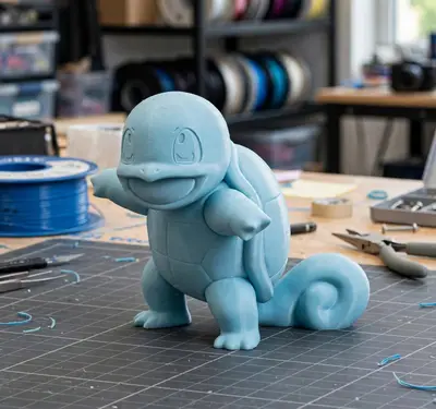 Squirtle 3D – Pokémon Figure
