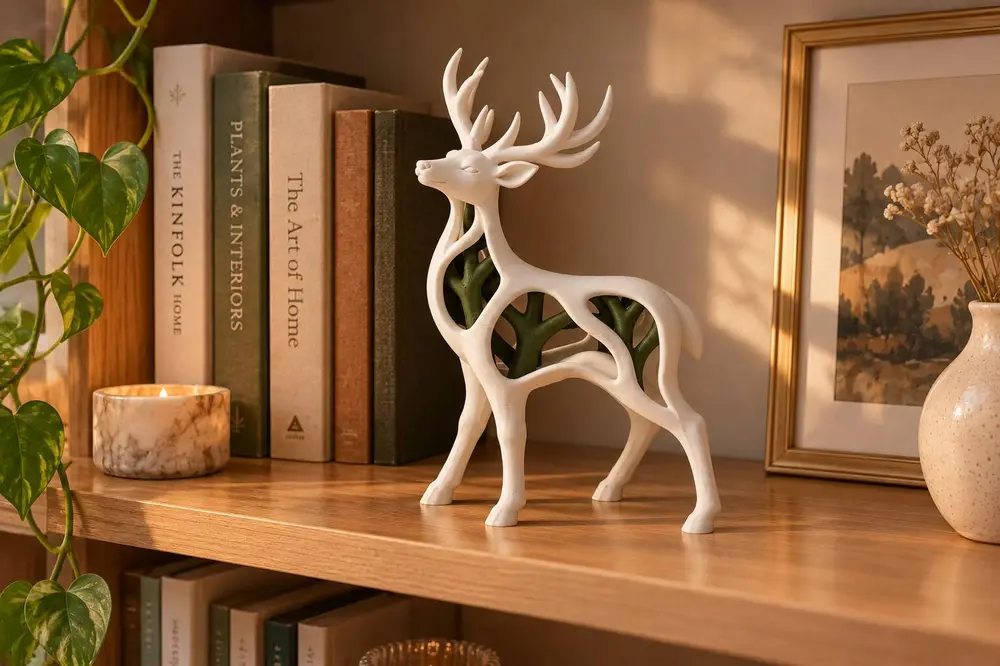 Enchanted Forest Stag – Elegant Deer Figurine