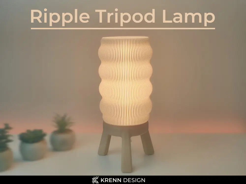 Ripple Tripod Lamp