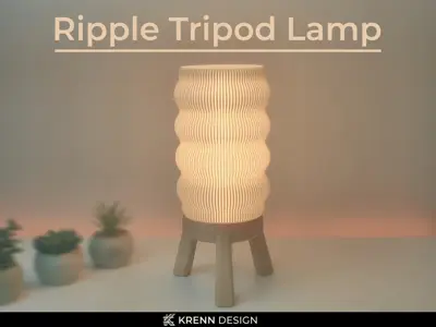 Ripple Tripod Lamp