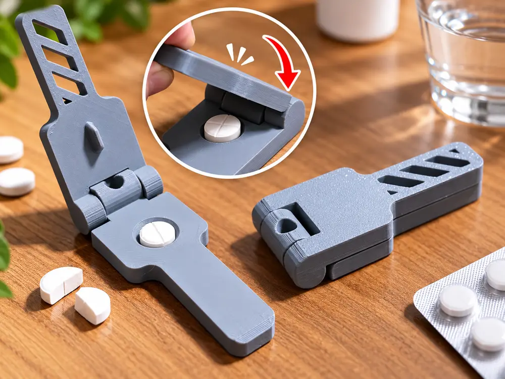 Pill Splitter – Hinged Tablet Cutter