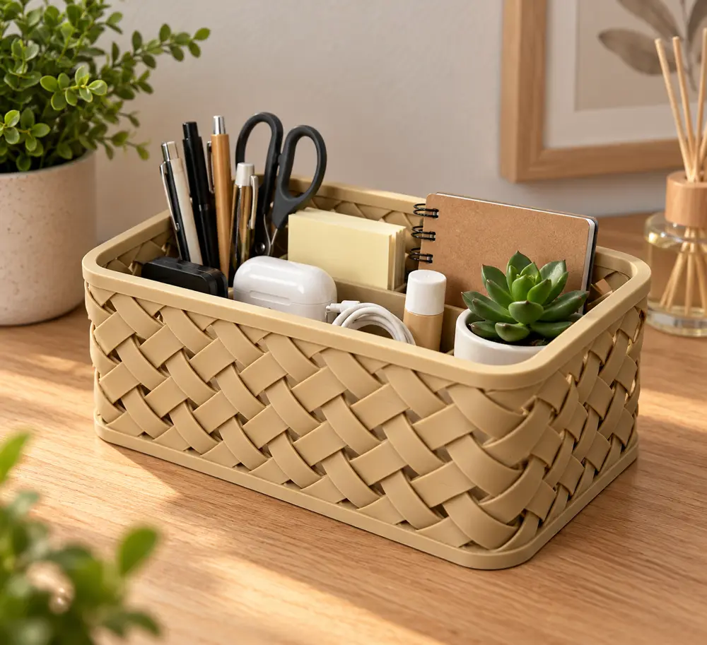 Woven Basket Organizer – Stylish Storage Basket