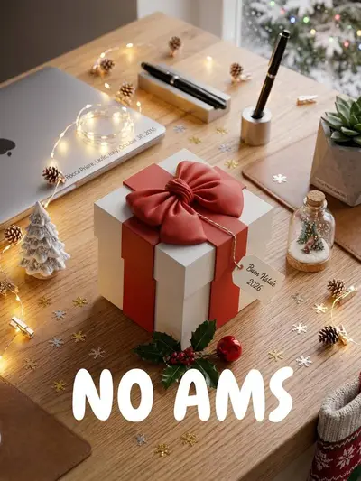 Christmas Gift Box with Bow 🎁 Removable Lid | No AMS Needed
