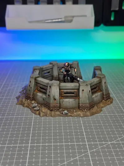 Defensive Concrete Position - Grimdark Wargame Terrain
