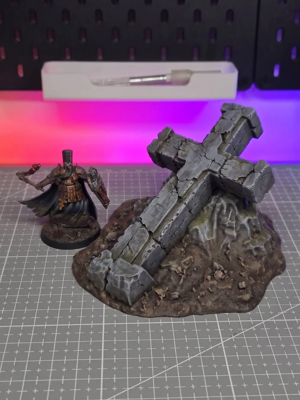 Fallen Stone Cross - Grimdark Wargame Terrain