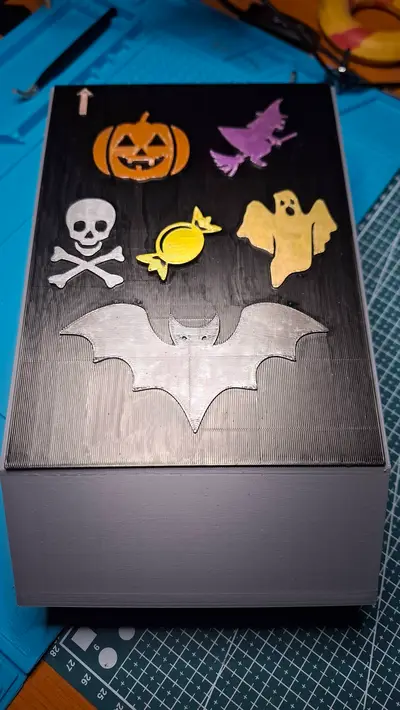 Halloween Candy Box with sliding lid