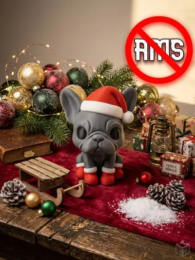 Cute Christmas French Bulldog