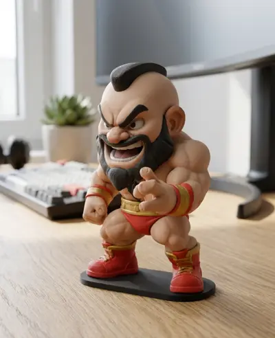 Zangief Chibi 3D – Street Fighter Figure