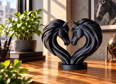 Horse Heart Sculpture