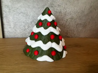 Snowy Christmas Tree – Bauble Decoration