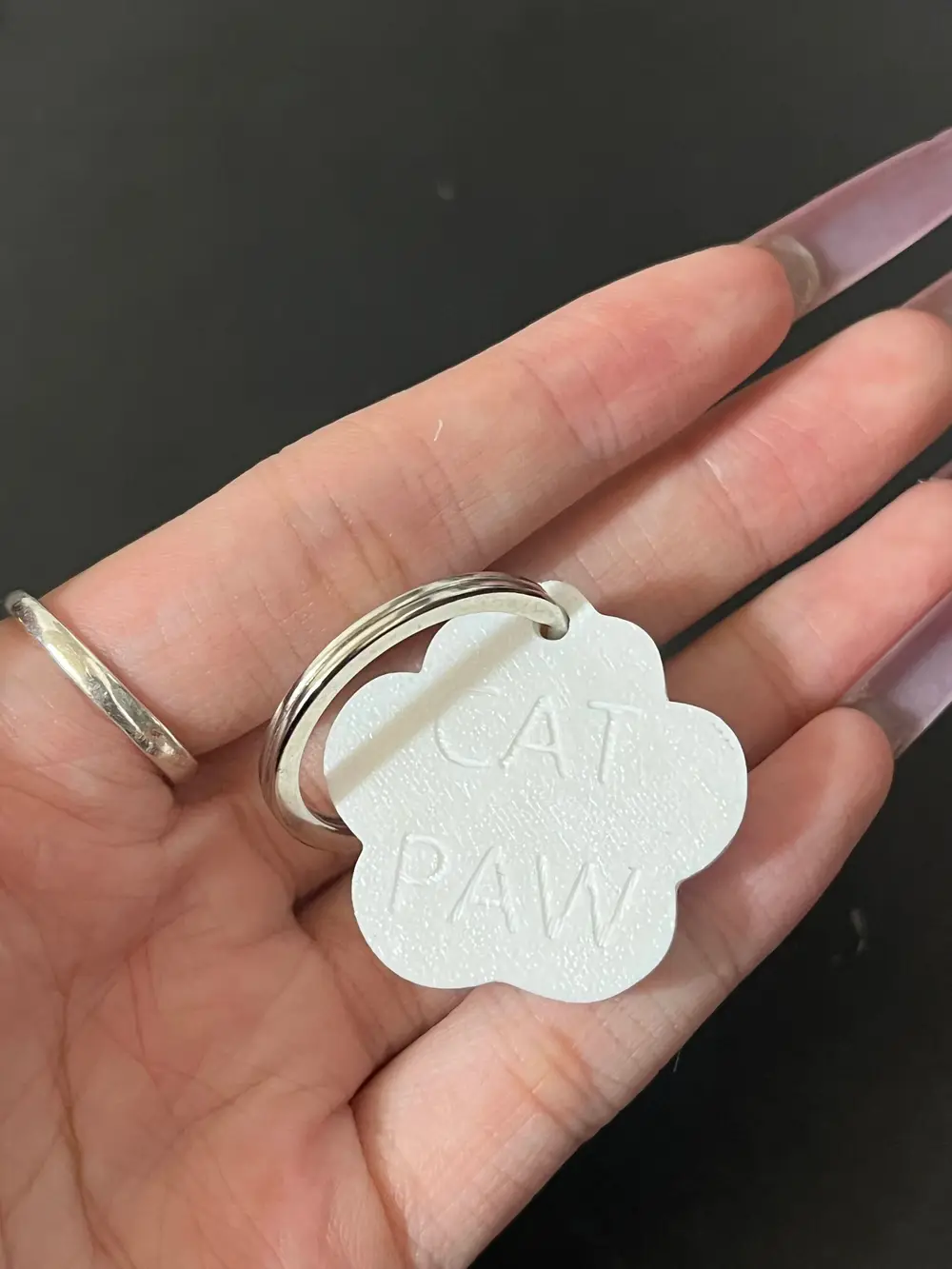 cat paw keychain