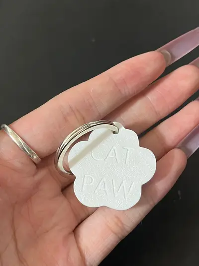 cat paw keychain