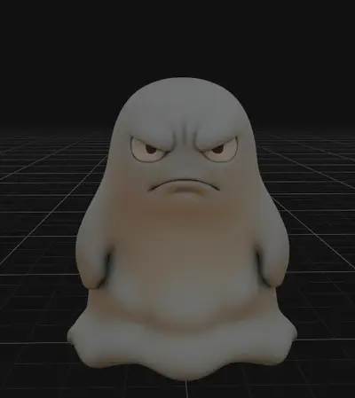 Angry Little Ghost Figurine 3 cm