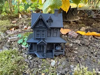 Halloween Haunted house gothic style