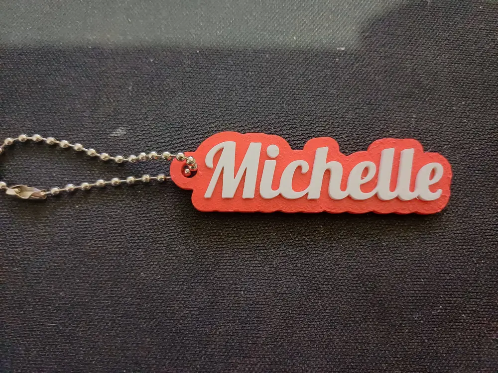 Chaveiro com nome Michelle| Keychain name