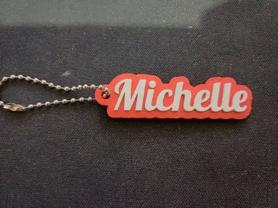Chaveiro com nome Michelle| Keychain name