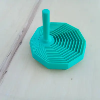 Decagonal Fractal Nested Fidget with Handle