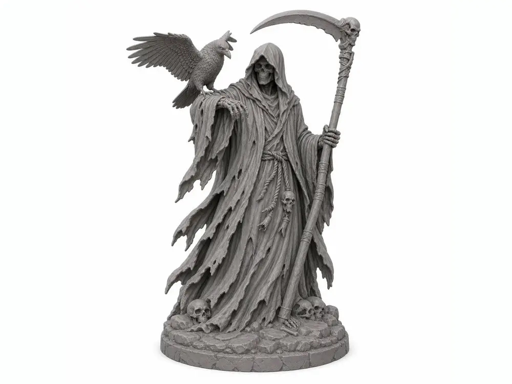 Grim Reaper with Raven