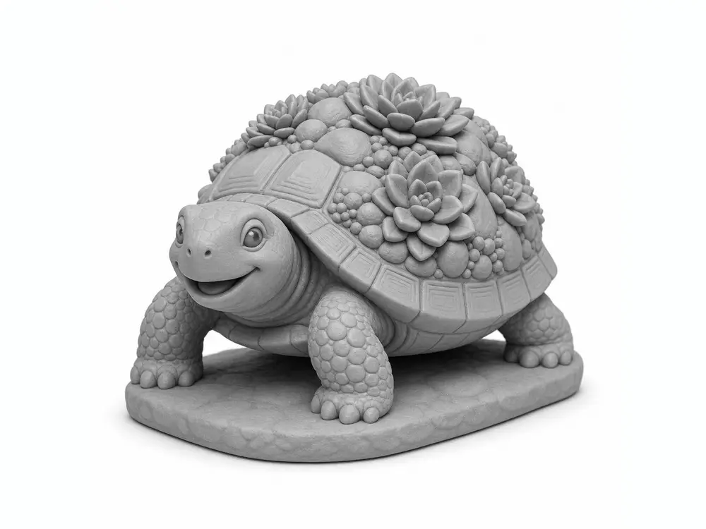 Succulent Garden Turtle