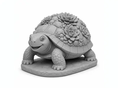 Succulent Garden Turtle