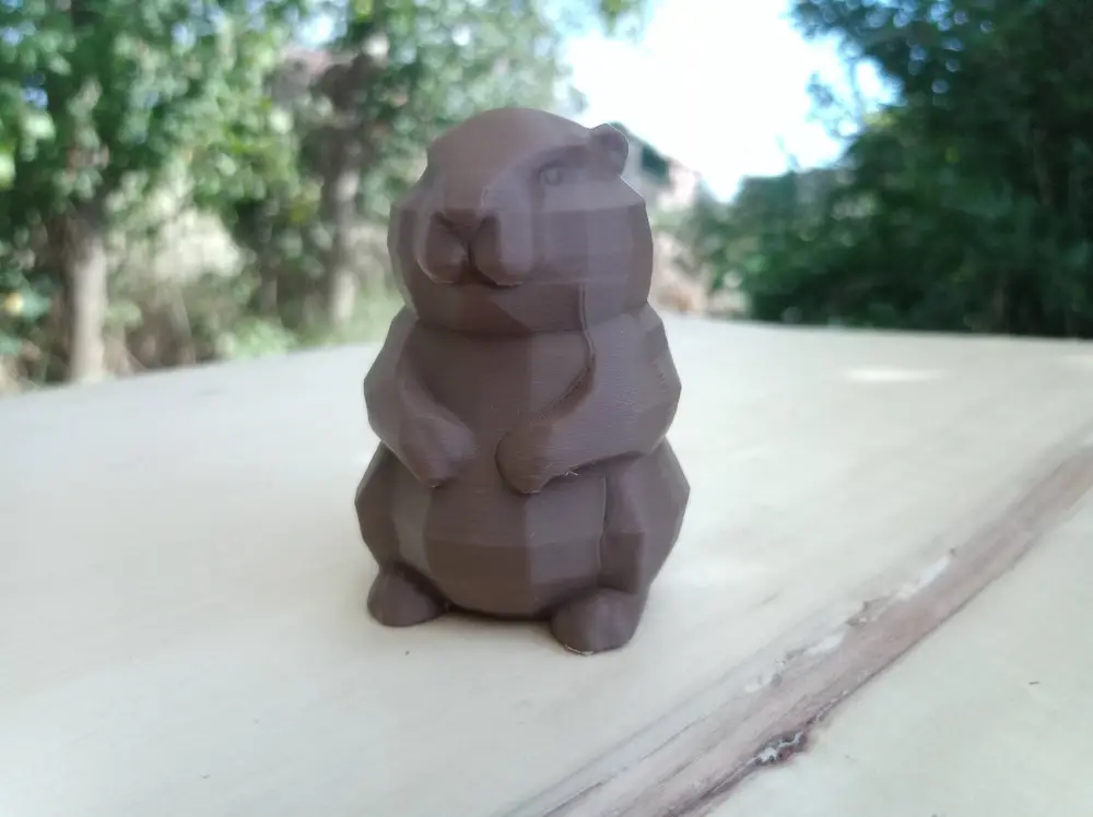 Beaver LowPoly Statuette Figurine