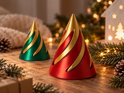 Spiral Christmas Tree Fidget Toy and Ornament